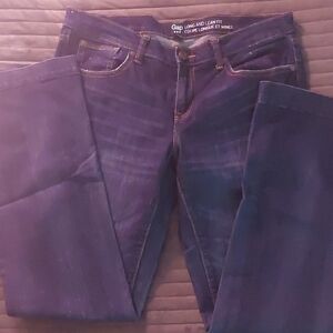 GAP Long and Lean Dark Blue Straight Leg Jeans